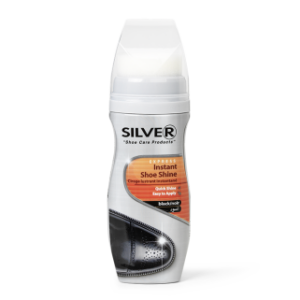 Silver Express Black Instant Shoe Shine, 75 ml